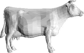 Flat Shaded cow.